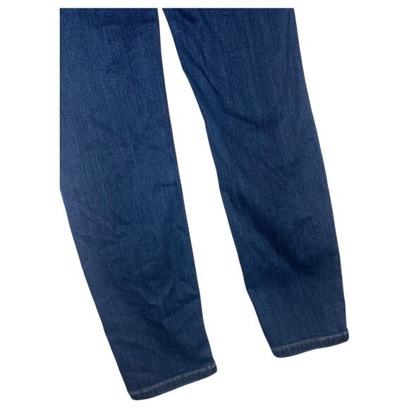 Judy Blue Jeans Womens 5 27 Blue Straight Fit Dark Wash Mid Rise Wiskering JB823 - Picture 6 of 12